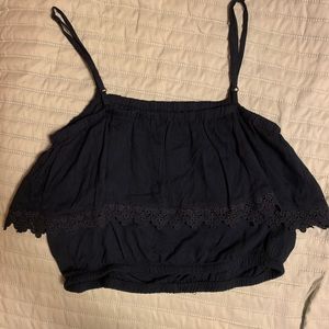 NWOT, Navy Crop Top